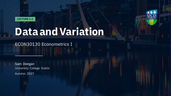 Title slide of lecture 1.1